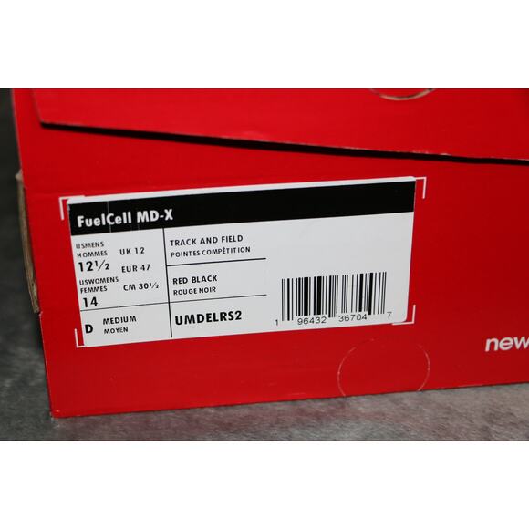 New Balance FuelCell MD-X Track Shoes Mens 12.5 Red Black Racing Spikes Medium main image 8